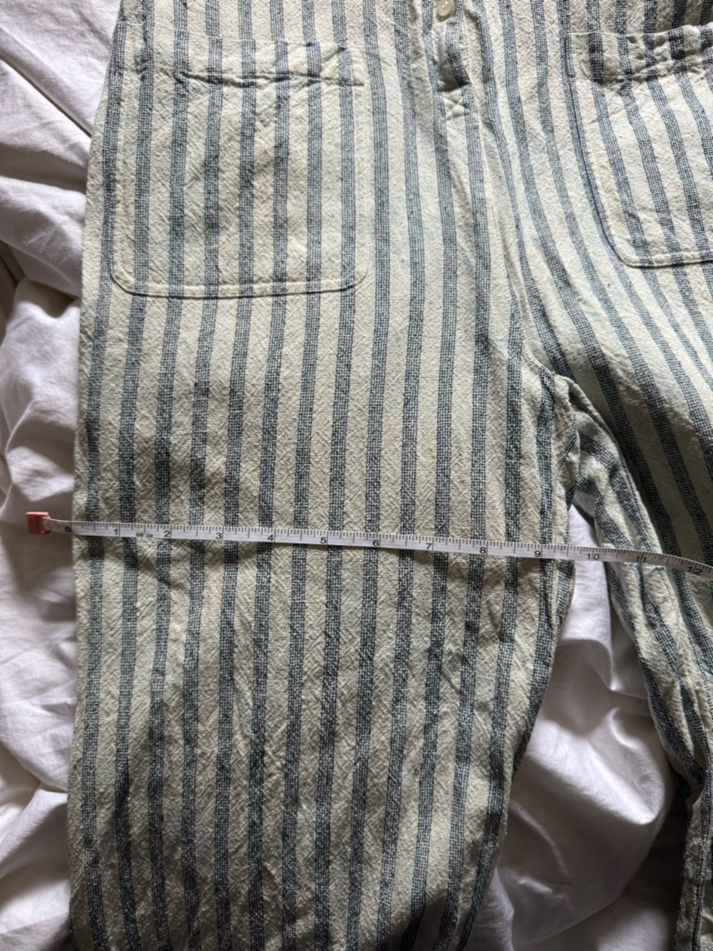 DÔEN Biarritz Seaside Stripe Silk Jumpsuit - Picture 13 of 16